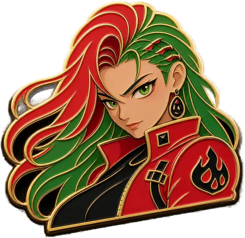 Hard-enamel pin