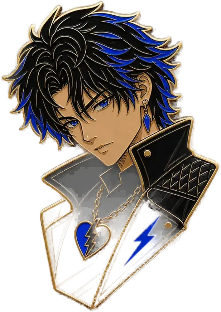 Hard-enamel pin